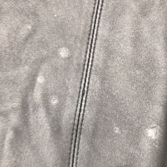 Mitsu Genuine Leather Jacket with removable Fur Collar Size L - Picture 10 of 10